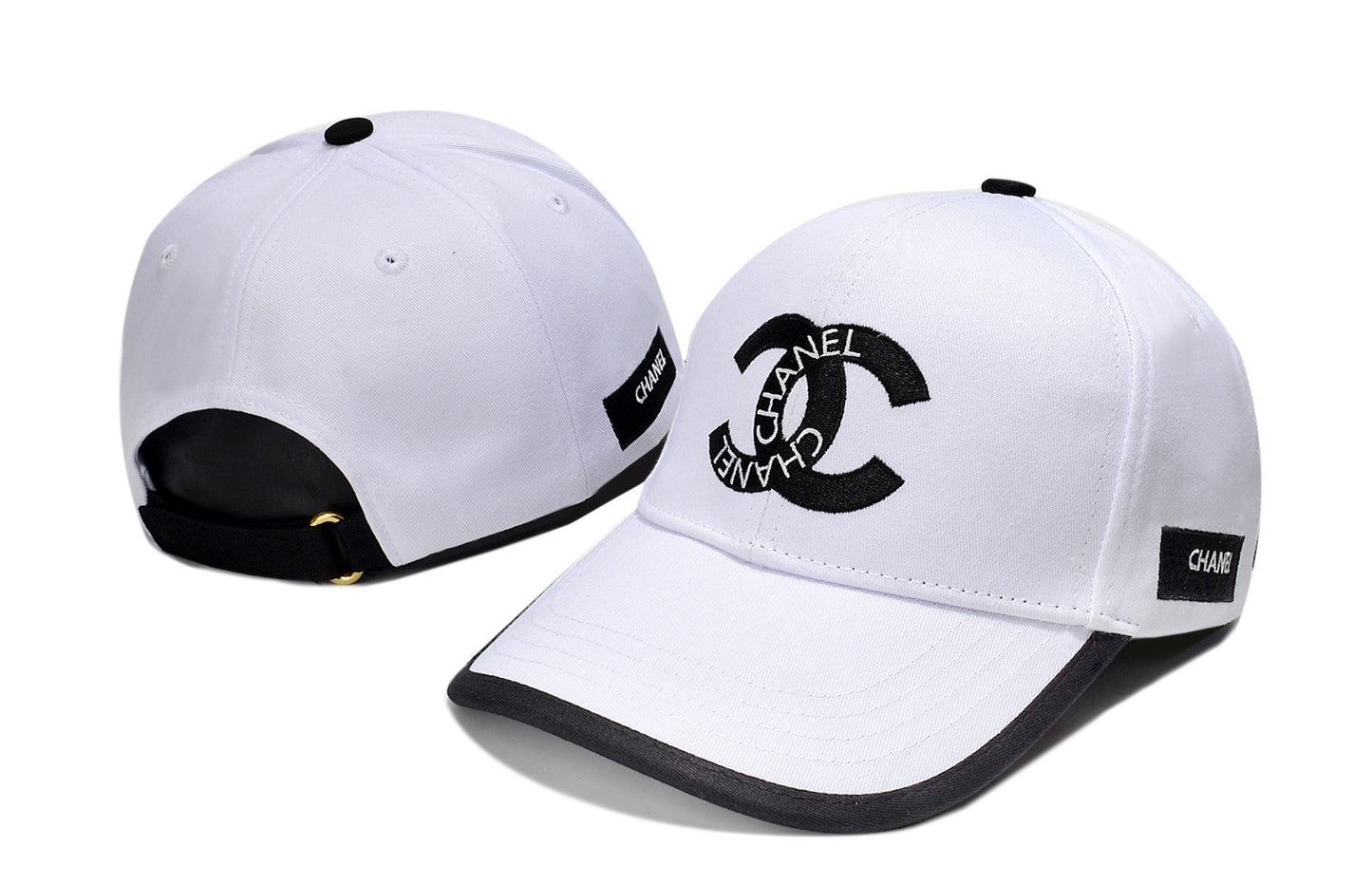 Gorras de béisbol versátiles unisex de estilo coreano con bordado 3D de alta versión, protección solar estilo Chanel al por mayor