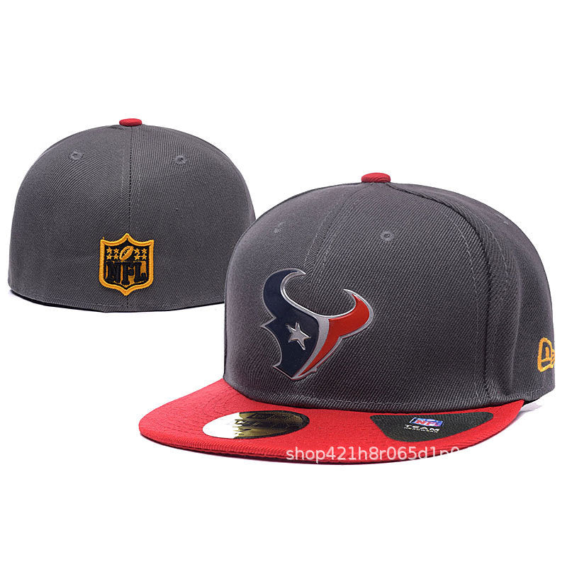 Baseball-Cap, geschlossene Rückseite, flacher Schirm, Mix | Unisex, verstellbar, gebogener Schirm