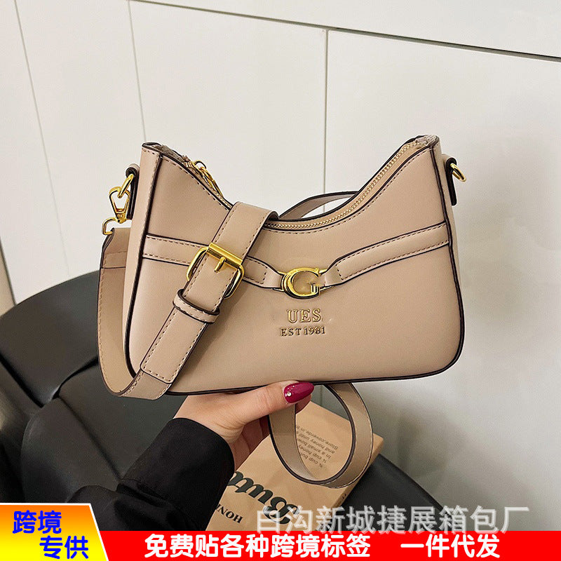 El bolso cruzado de monograma de alta gama de 2026 para mujer de un solo hombro de tendencia y muy vendido de moda para mujer