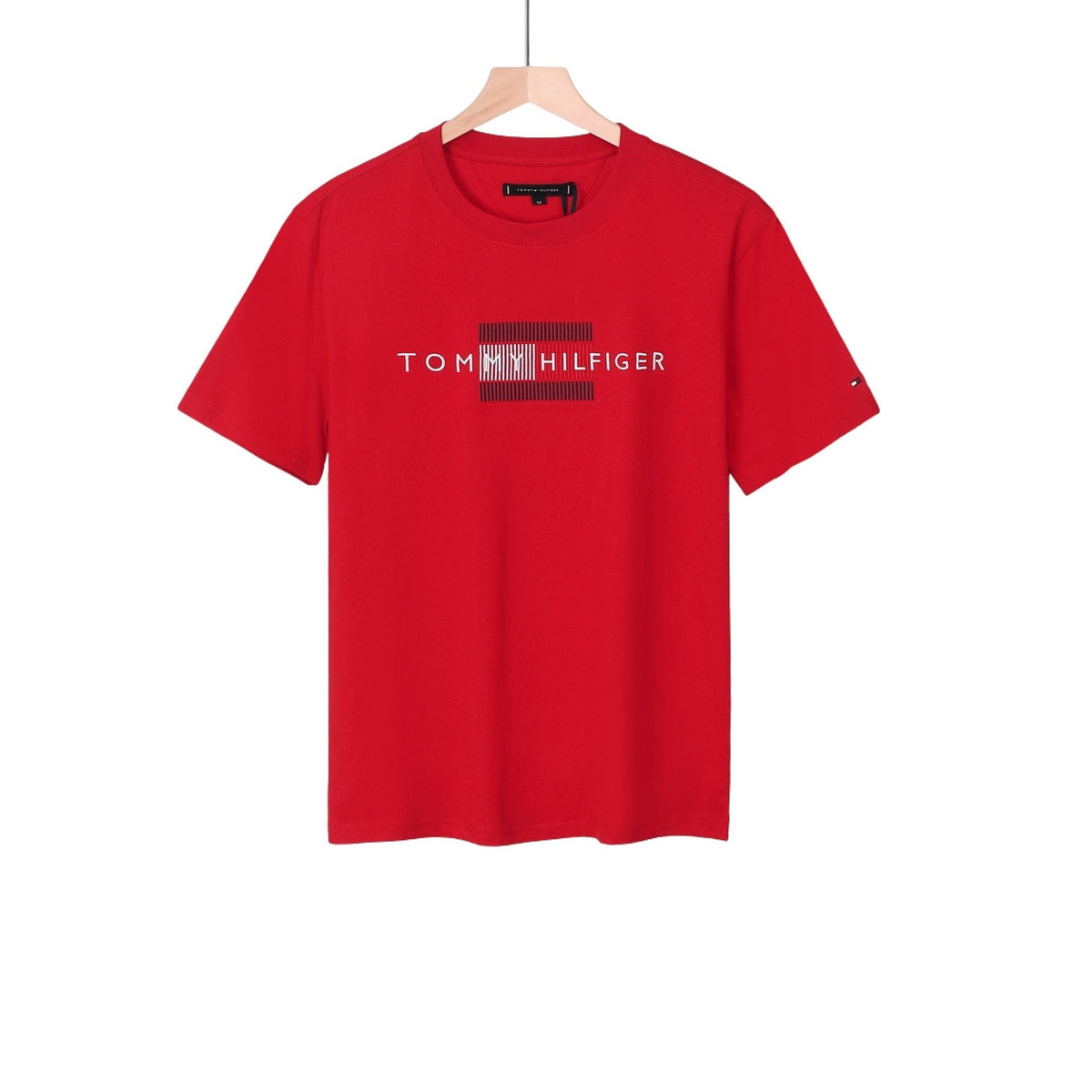 T-shirt Tommy a maniche corte ricamata di coppia | Puro cotone