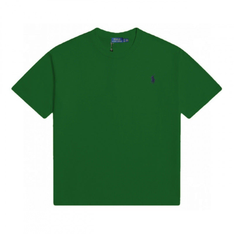 Klassisches RL-T-Shirt aus reiner Baumwolle für Herren | Rundhalsausschnitt Kurzarm Bestickt