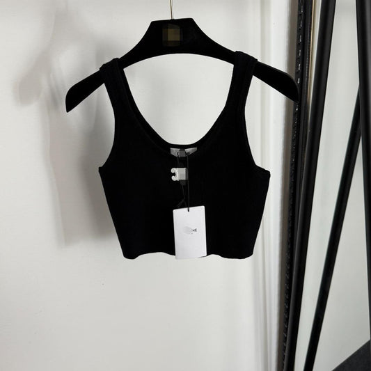 Chaleco camisola de punto tejido 100% lana 100% de lana de verano de alta gama 2025 Nanyou Dopamine Nuevo logo
