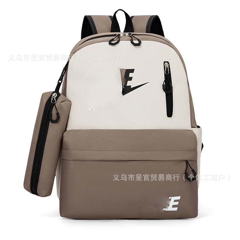 Mochila Escolar Gran Capacidad Unisex | Estilo Campus Letras 2026