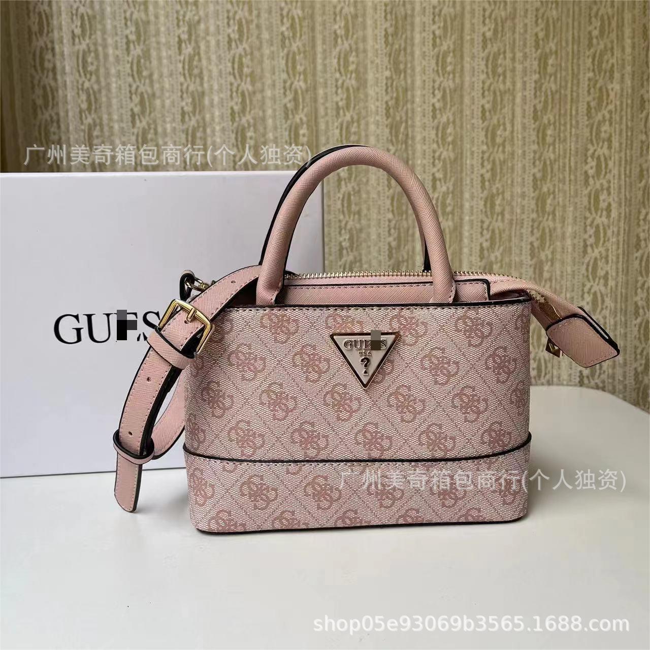 2025 New Foreign Trade Moda sencilla de moda sencilla para mujer con estampado retro de hombros y pequeña bolsa