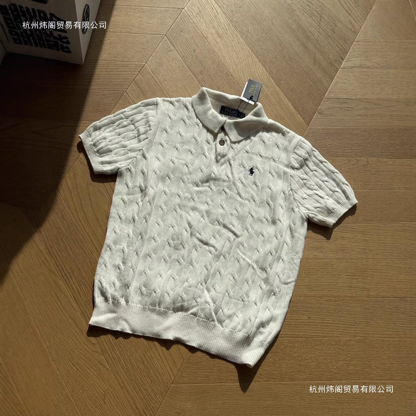L Polo de manga corta bordado de punto trenzado y en todo rugoso para hombres y mujeres, verano, talla 48, 100, 90 piezas, 05-05-2026