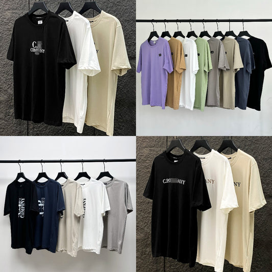 Maglietta Uomo in Puro Cotone | Ricamo Casual Maniche Corte