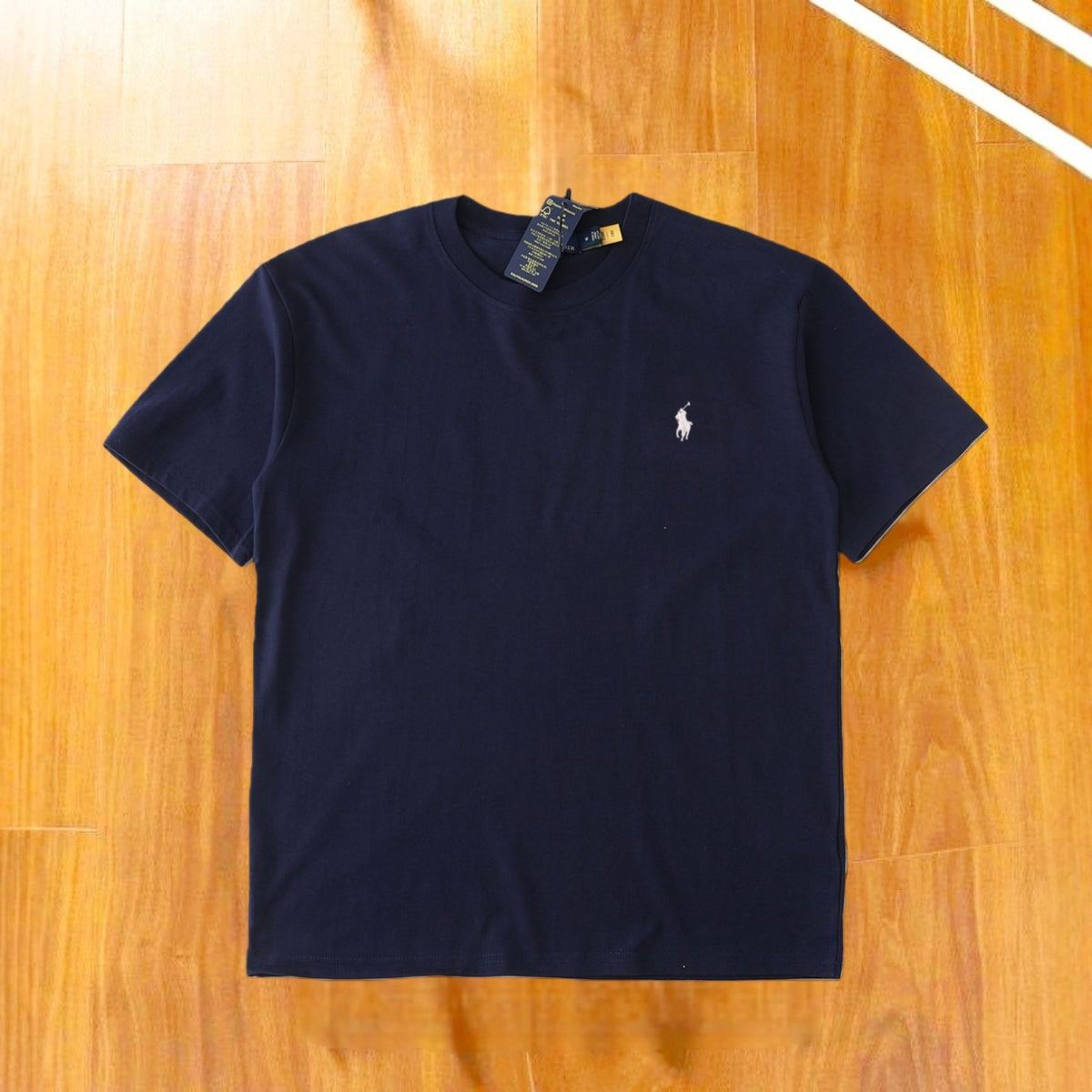 Camiseta Bordada de Algodón RL | Manga Corta