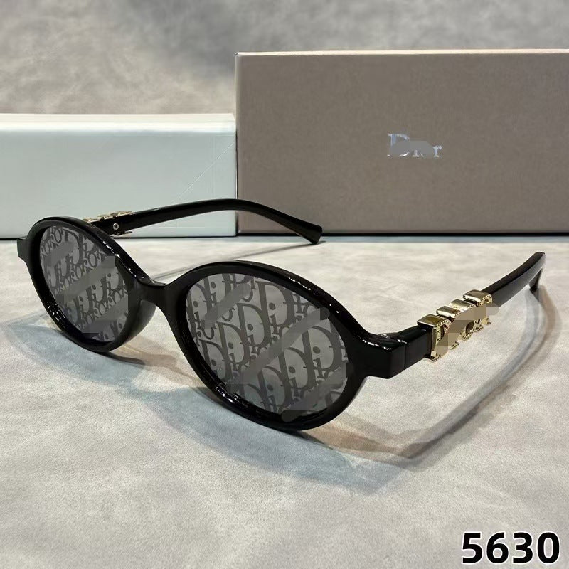 D Home 2026 Nuevas gafas de sol europeas y americanas INS Fashion, paneles unisex ovalados gafas de sol de estilo masculino de moda