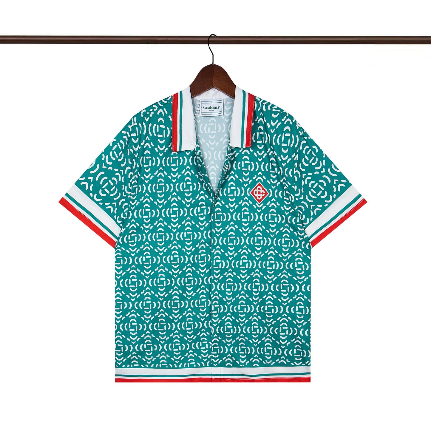 Set de camiseta de manga corta con letras de un partido de fútbol CASA de primavera/verano, jersey holgado y de moda para hombres