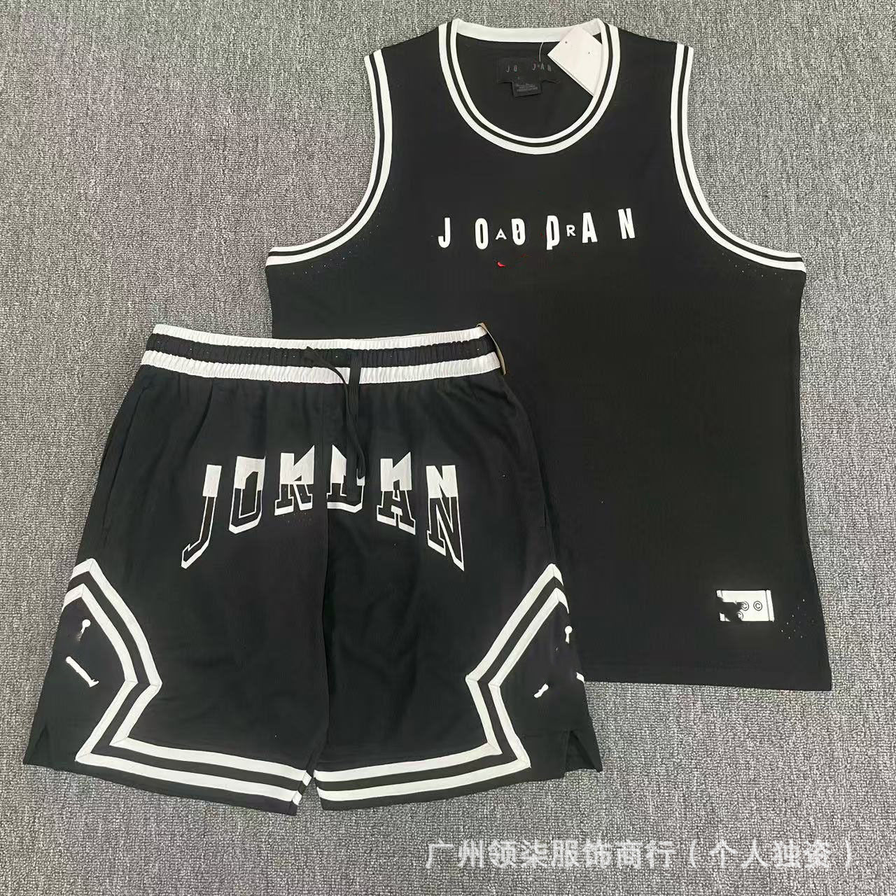 Nuevo chaleco deportivo de baloncesto Flying Man con pantalones cortos, chaleco deportivo casual de correr de secado rápido, transpirable y holgado