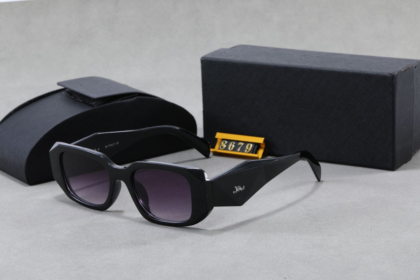 Nuevas gafas de sol de corte poligonal de la familia P, unisex, gafas de sol personalizadas con protección UV de moda, gafas al por mayor