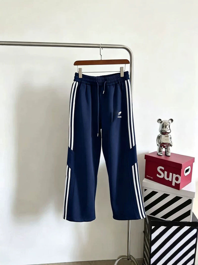 Striped Loose-Fit Sweatpants A