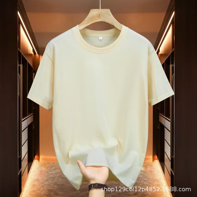 Camiseta Unisex Logo Pegatina Cuello Redondo Manga Corta