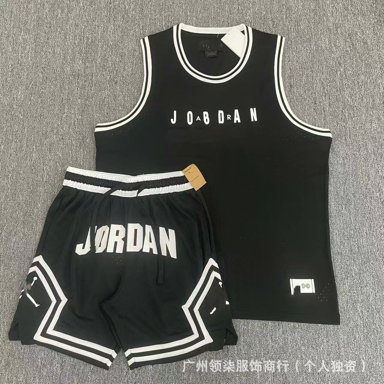 Nuevo chaleco deportivo de baloncesto Flying Man con pantalones cortos, chaleco deportivo casual de correr de secado rápido, transpirable y holgado