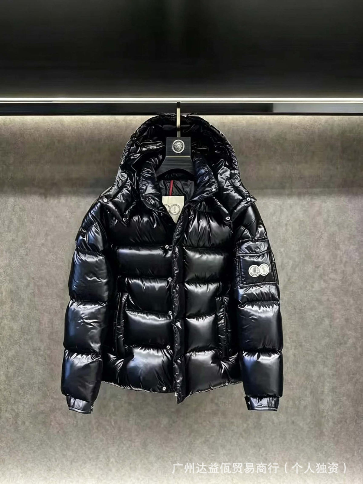 Mengjia Maya dicke Daunenjacke, glänzende, warme Unisex-Jacke mit Kapuze, Export möglich