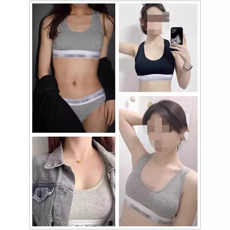 Set de ropa interior de mujer, set original estándar de línea I de UCKO, conjunto de braguitas en forma de U, conjunto de copa triangular transpirable cómodo