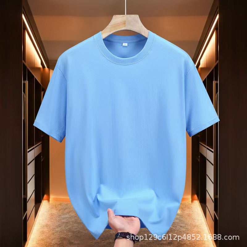 Camiseta Unisex Logo Pegatina Cuello Redondo Manga Corta