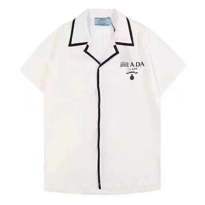 Chemise homme imprimée P | Col et boutons