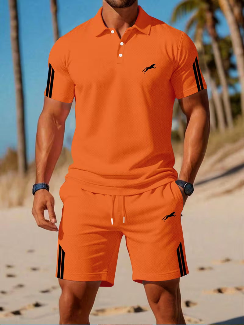 Completo 3D manica corta + pantaloncini | Asciugatura rapida uomo Mix