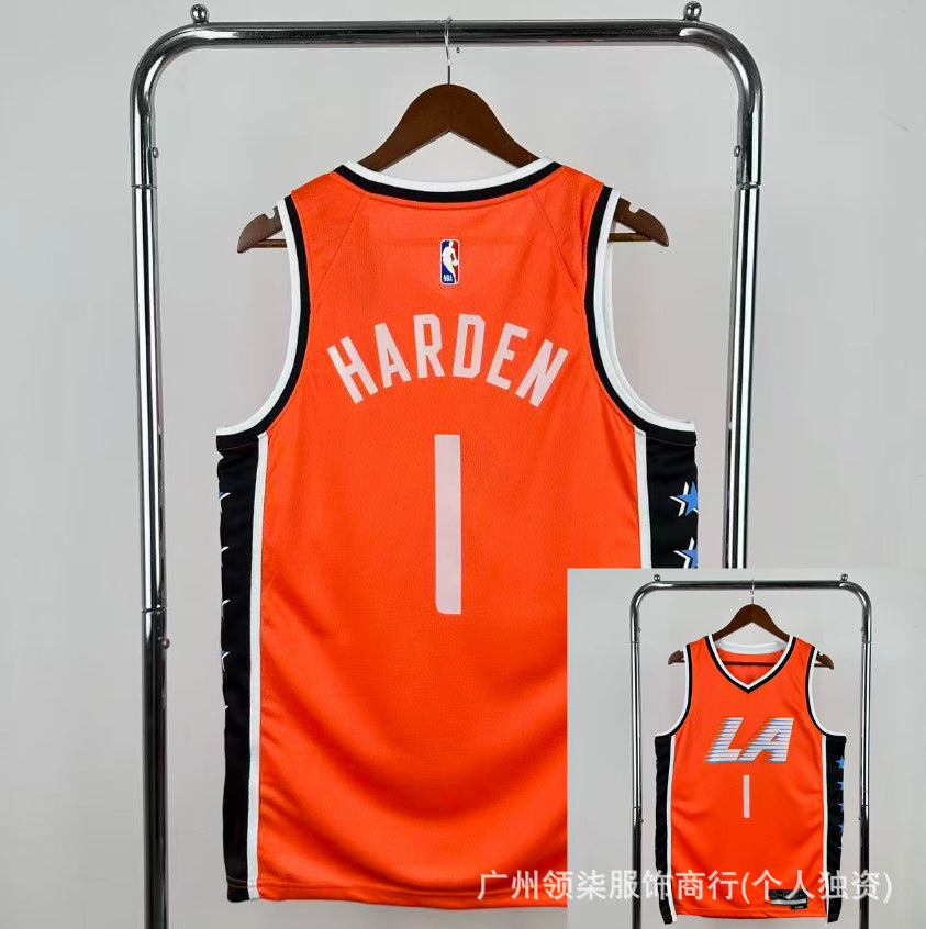 Nuevas camisetas populares de baloncesto: camisetas al por mayor prensadas en caliente para los Lakers, Cavaliers, 76ers, Bulls, Clippers, Warriors, Curry, James y Harden
