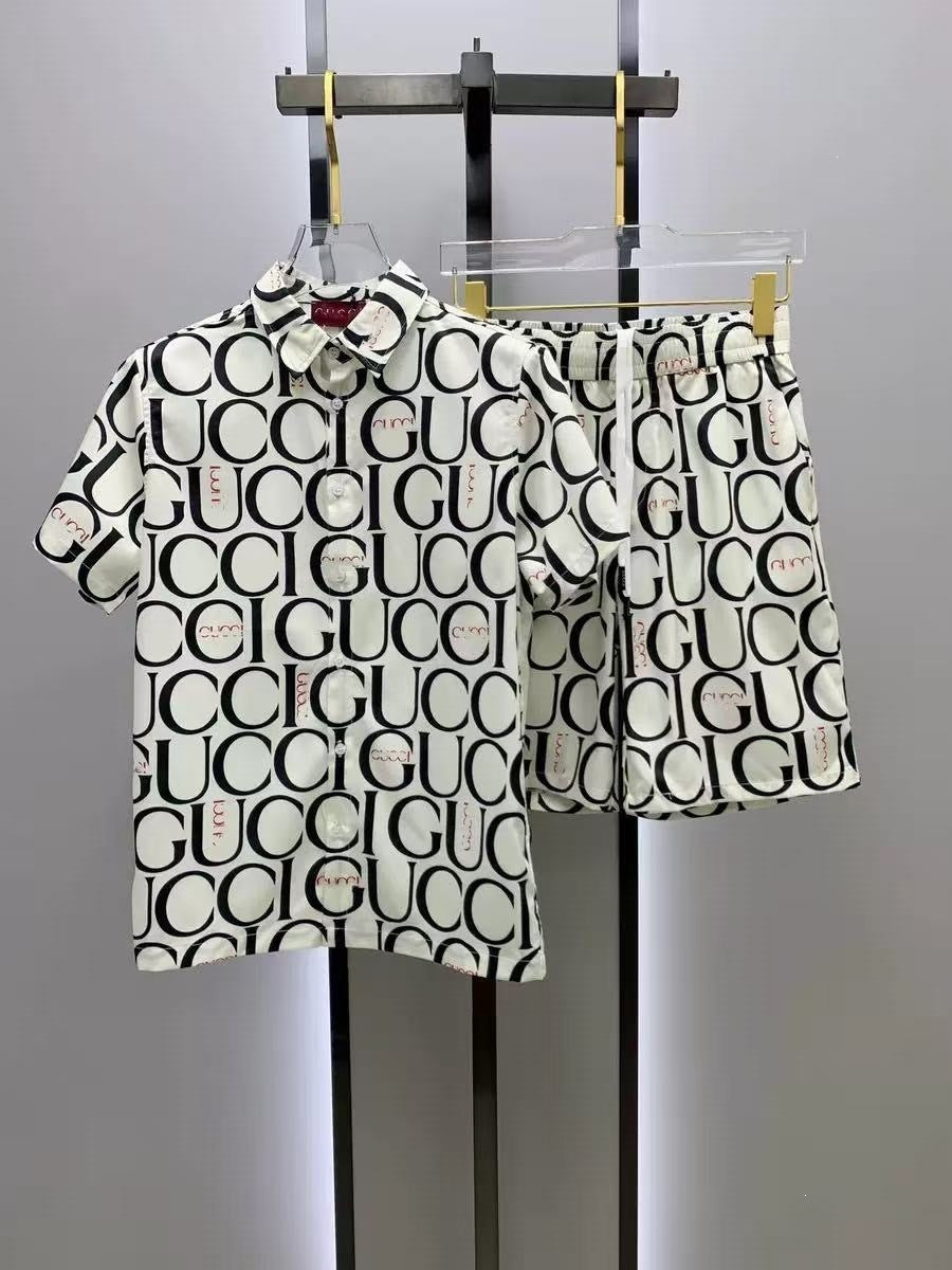Conjunto Camisa y Pantalón Corto Hombre | Estilo Europeo Verano