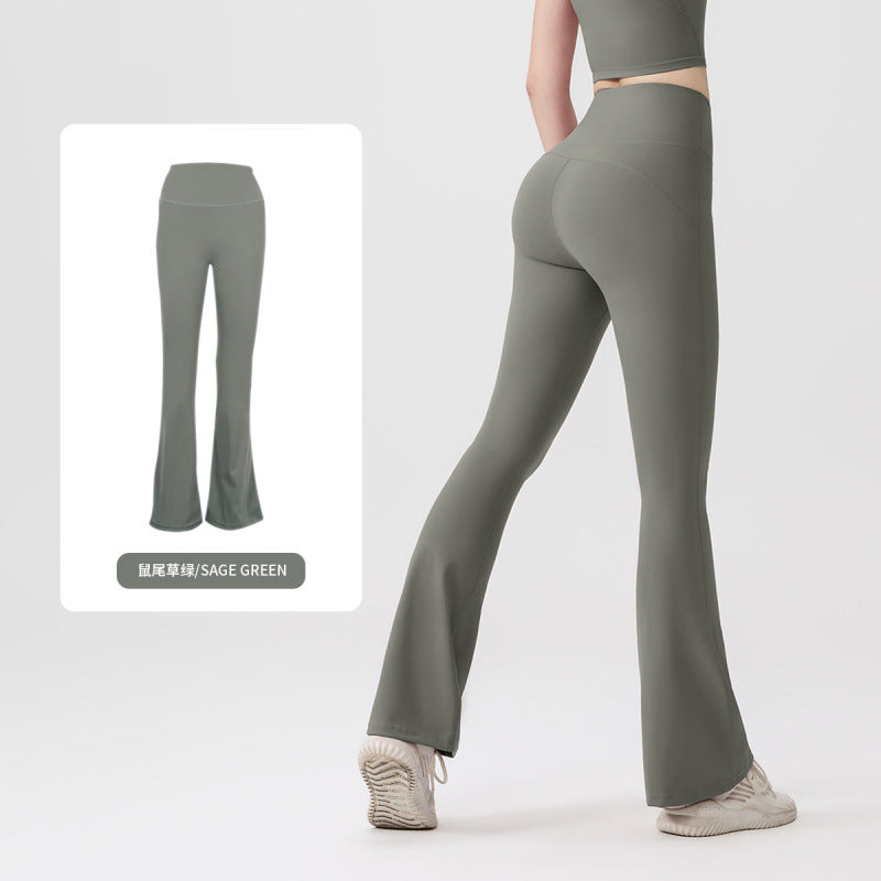 Pantalón Yoga Mujer AL | Microacampanado Y Talle Alto