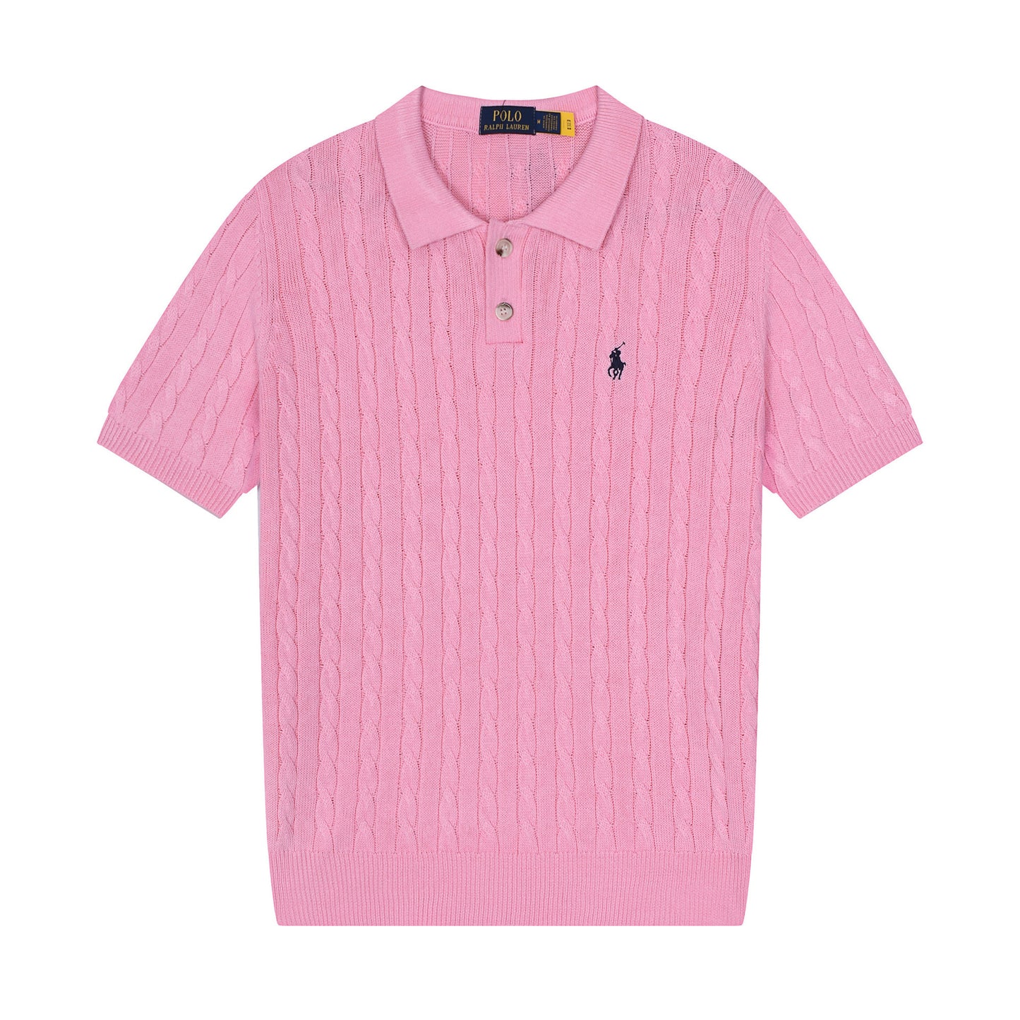 Polo de verano transfronterizo con coleta de caballo bordada de hombre, camisa de pelo de algodón puro de manga corta con solapa