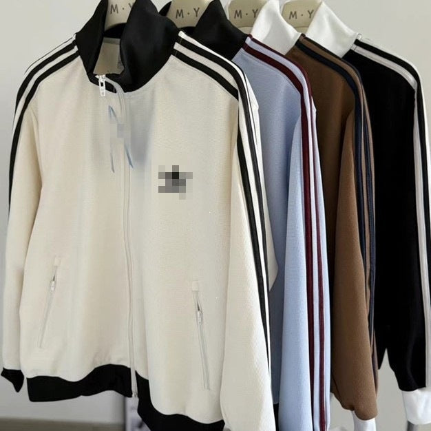 Veste AD unisexe | Col montant et trois bandes
