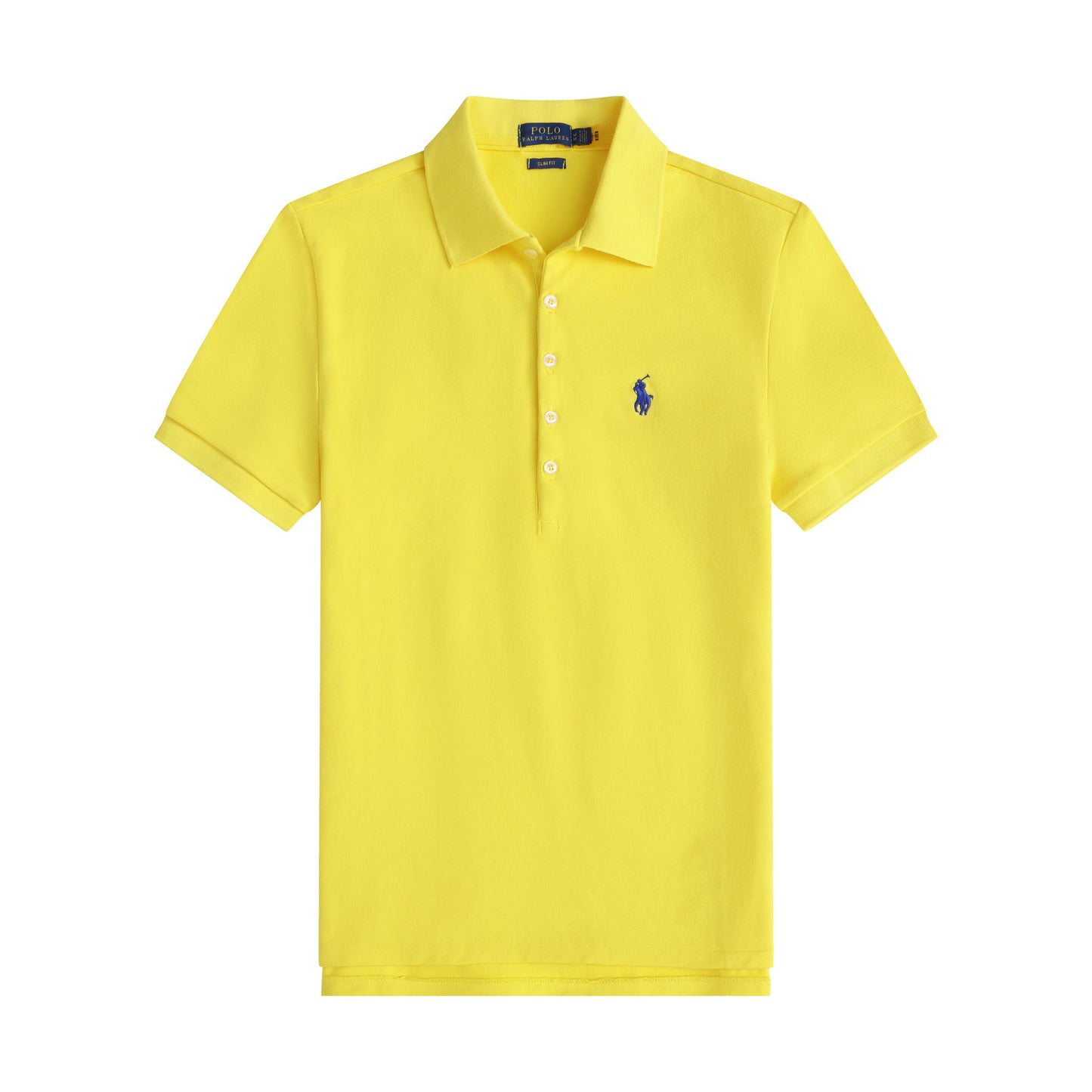 Logo de Summer Little Horse 2026: Polo de manga corta para mujer, camisa Paul de mujer de cinco botones ajustada, camiseta de algodón puro con cuello abatible