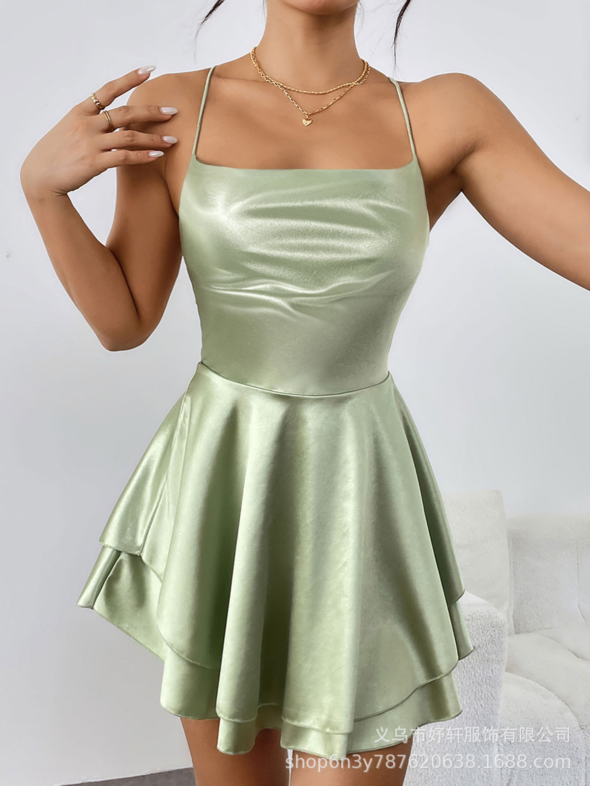 Vestido sin Mangas Mujer Plisado Adelgazante | Moda Verano 2026