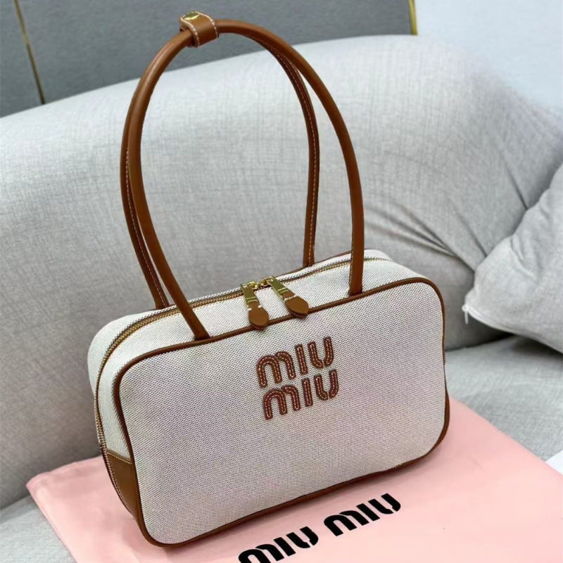 Women's Canvas Bag MM | Long Handle | No Box