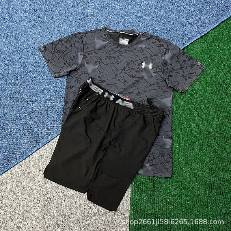 Nuevos deportes, atletismo, entrenamiento, carreras de verano masculinas y femeninas, deportes, fitness, trajes de manga corta, shorts de secado rápido, marea maratón