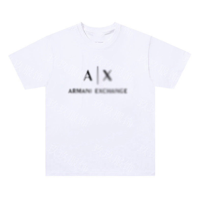 Nueva camiseta transfronteriza de manga corta con letras con letras casual y suelta de algodón puro para mujeres en la calle dropshipping