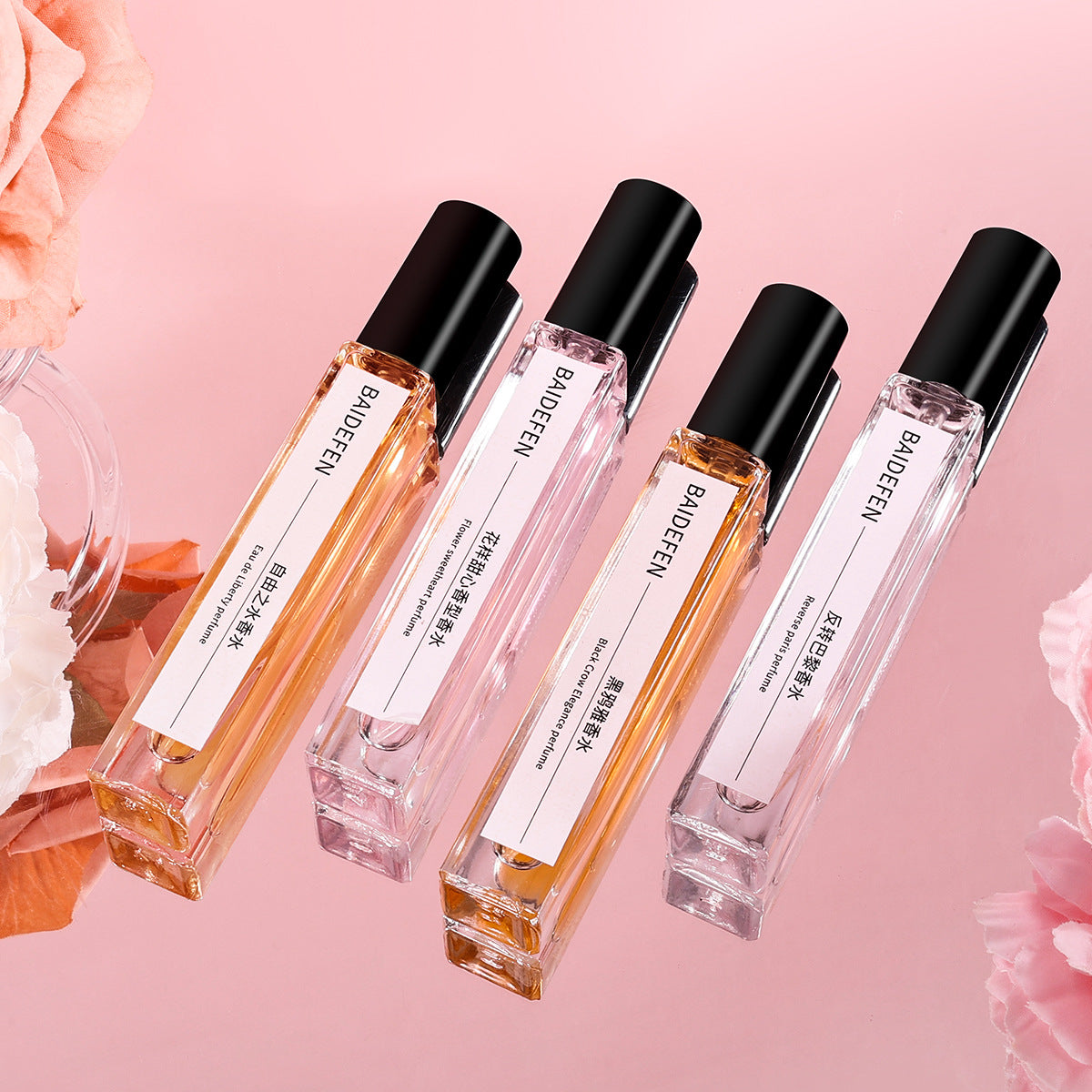 Muestras transfronterizas de perfume de 10 ml para hombres y mujeres, fabricantes al mayor, fragancias ligeras y fuertes, Douyin, puesto de estilo similar desde hace mucho tiempo