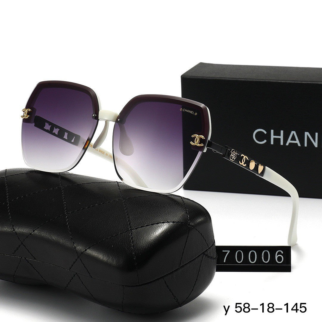 Quadratische Sonnenbrille mit Kette | Casual Outdoor