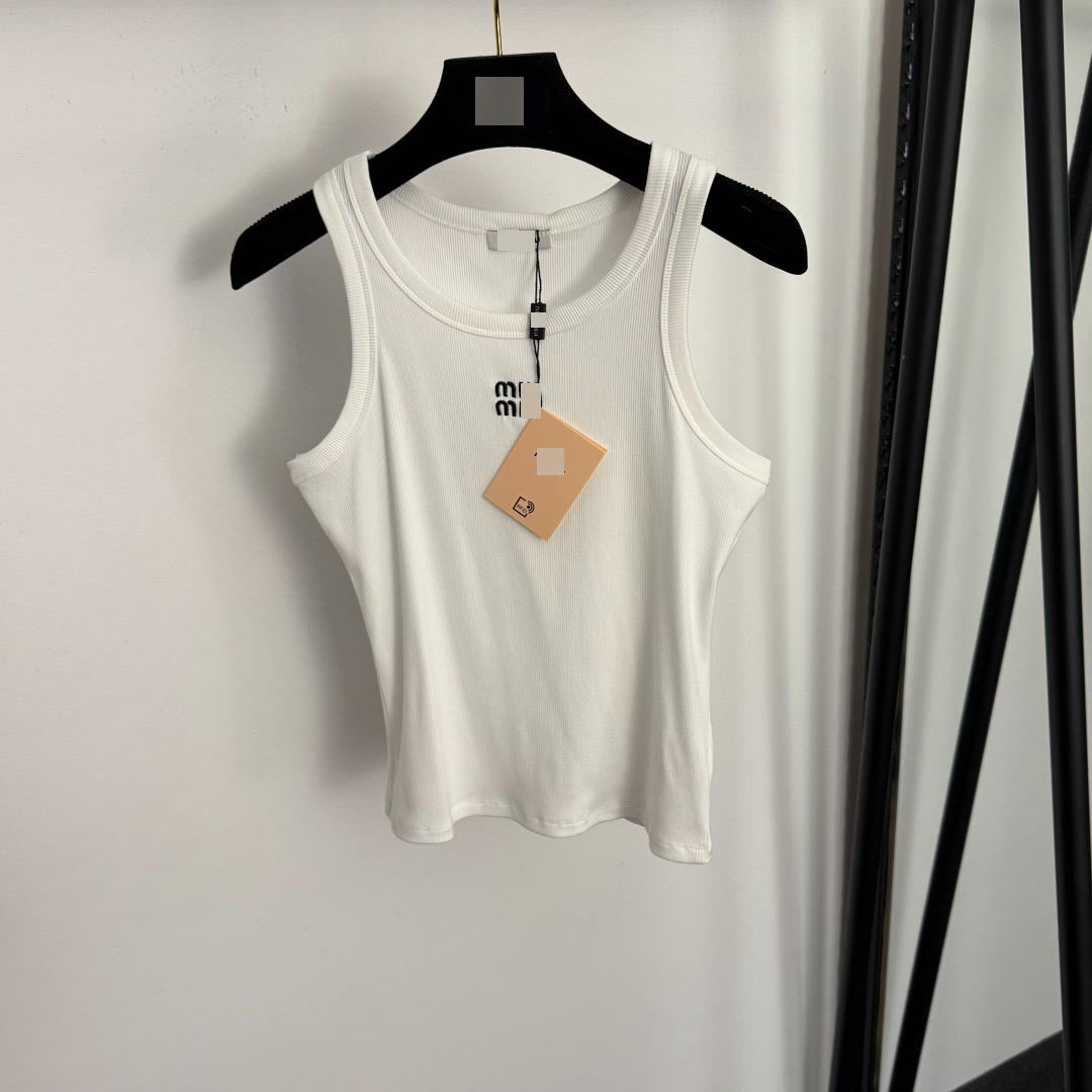 Women's Tank Top MM | Embroidered Cotton