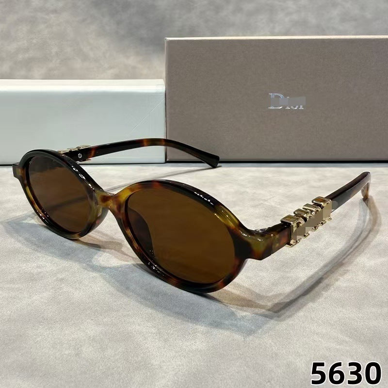 D Home 2026 Nuevas gafas de sol europeas y americanas INS Fashion, paneles unisex ovalados gafas de sol de estilo masculino de moda