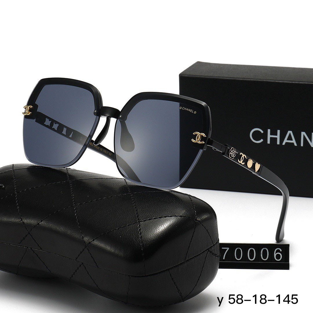 Quadratische Sonnenbrille mit Kette | Casual Outdoor