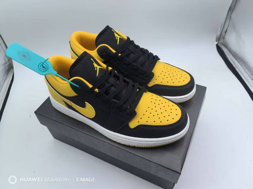 N Unisex Black and White AJ1 Sneakers | With Box