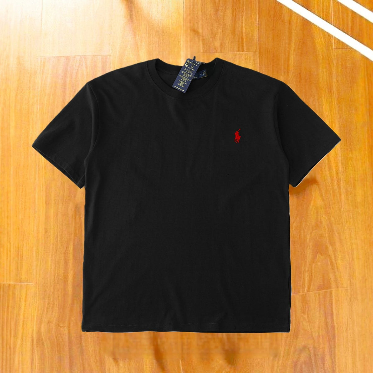 Camiseta Bordada de Algodón RL | Manga Corta