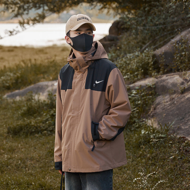 Plaid Mountaineering Windbreaker Jacket | Outdoor Premium