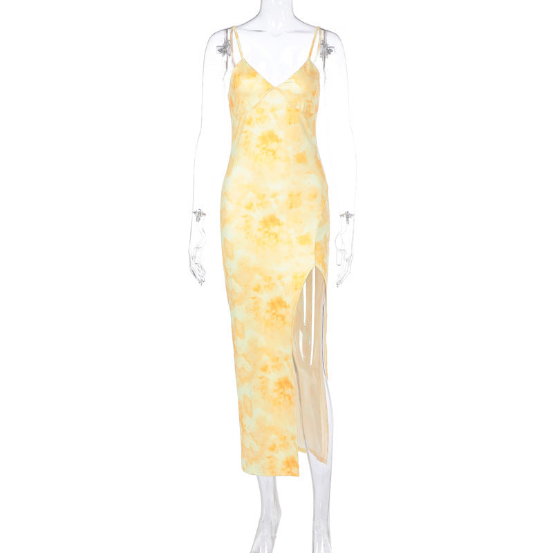 Vestido de moda sin tirantes sin tirantes de estilo europeo y americano para mujer de estilo europeo y americano, de estilo ahuego, sin espaldas y que deja ver las caderas, ajustado y sin tirantes