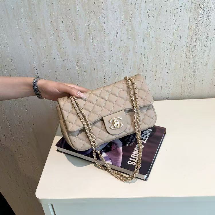 Nuevos bolsos transfronterizos para mujer 2023 nuevos bolsos minimalistas y de moda de diamante tweed pequeños bandolera de un solo hombro bolsos cuadrados pequeños