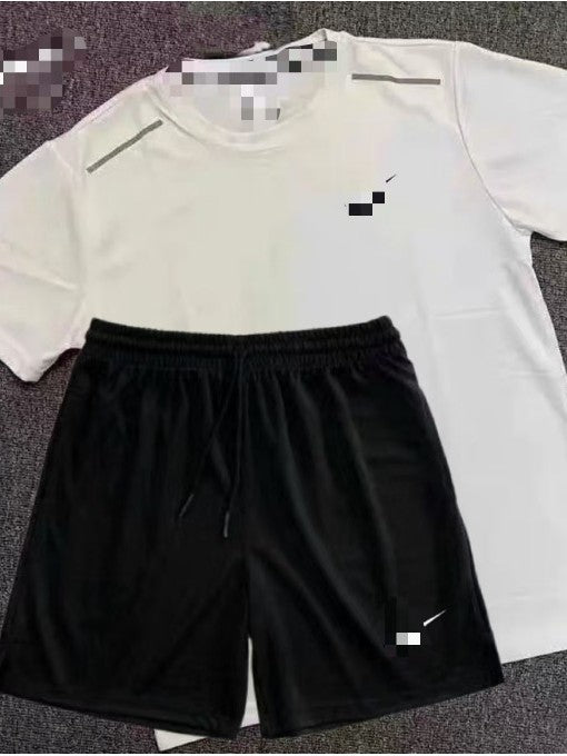 Deportes de verano, baloncesto, fitness, entrenamiento de atletismo masculino y femenino, manga corta, secado rápido, pantalones cortos de atletismo, conjuntos de ropa deportiva
