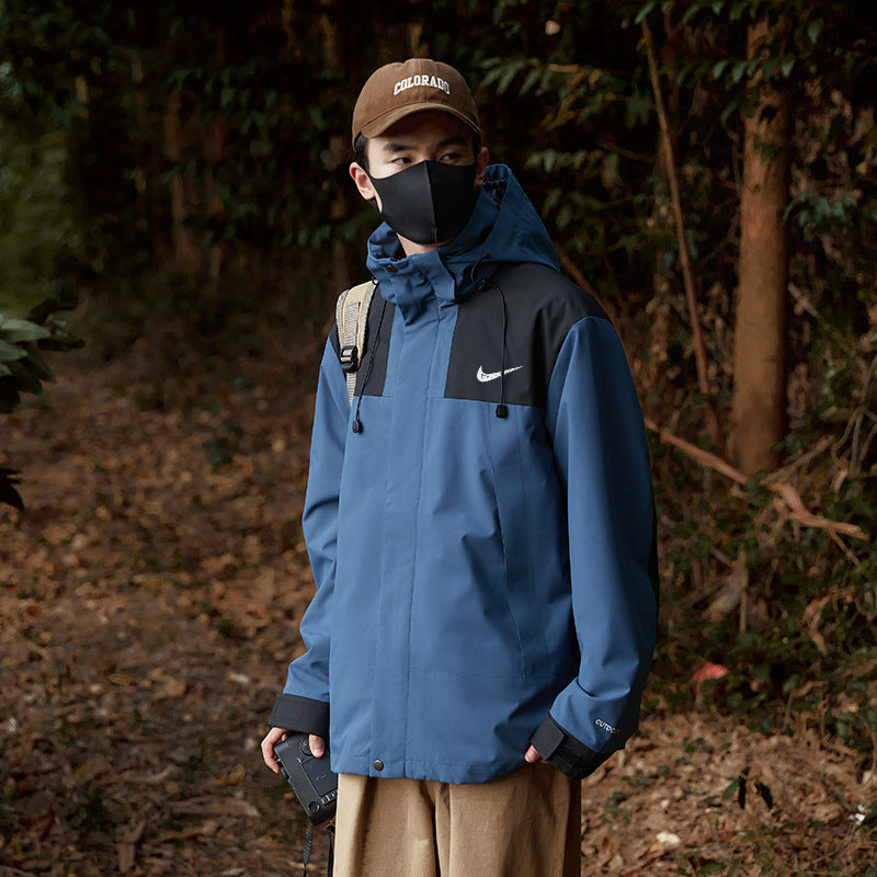 Plaid Mountaineering Windbreaker Jacket | Outdoor Premium