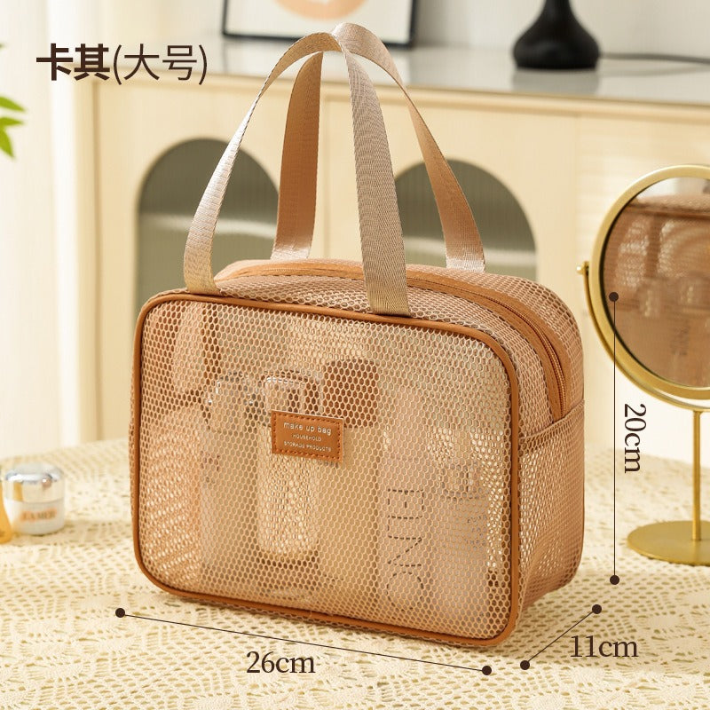 Bolsa Maquillaje Grande Portátil Mujer | Organizador Repelente Agua