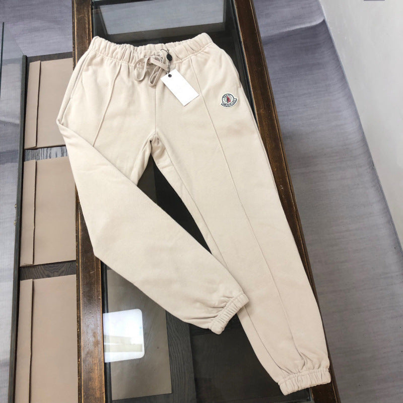 Nuevos pantalones de chándal originales de otoño e invierno de Mengkou Miao con gomas elásticas y pantalones de punta de moda de marca para hombre, pantalones rectos de pierna recta