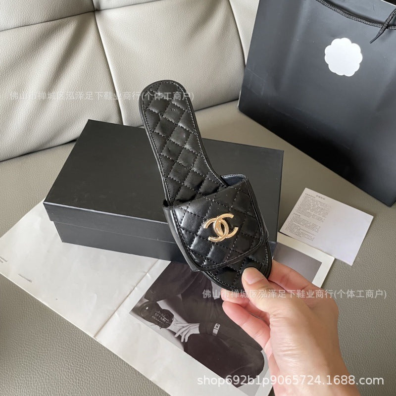 Xiangjia Lingge hebilla de mochila escolar 2025 estilo de fragancias pequeñas verano nueva moda de una sola línea ropa exterior francesa para mujer