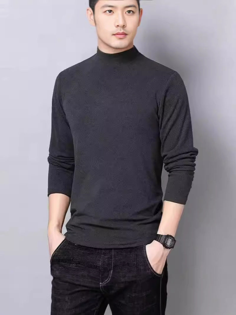 Camiseta Terciopelo Manga Larga Hombre | Moda Invierno