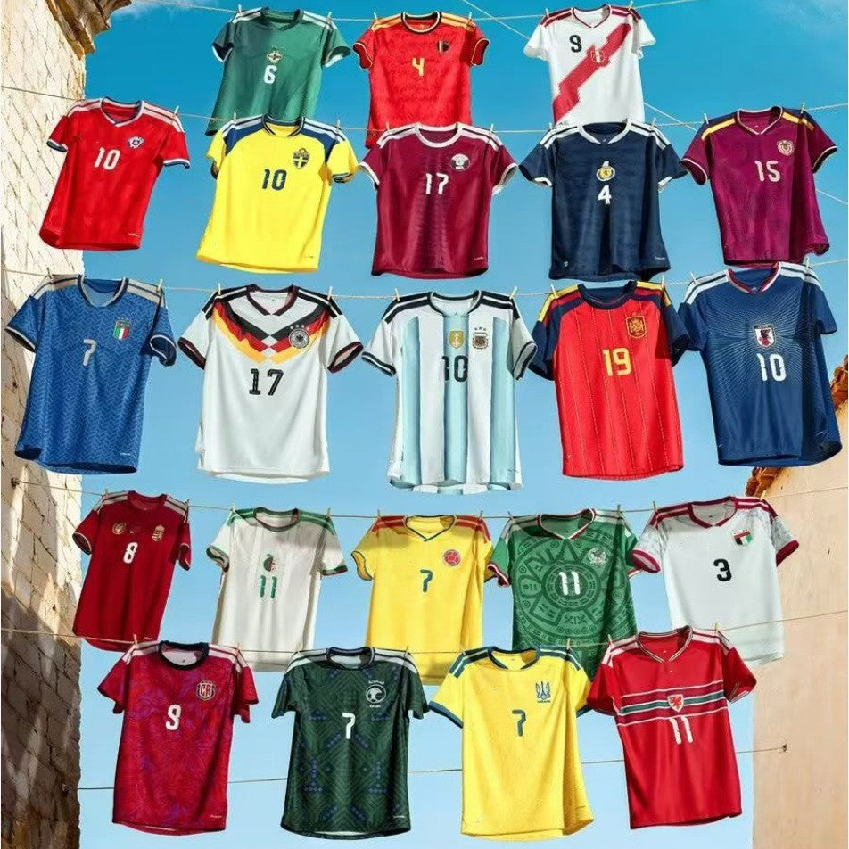 Camisetas de la selección nacional de la Copa del Mundo 2026: USA Yamal, Argentina, Alemania, Francia, Brasil, camisetas de fútbol de manga corta